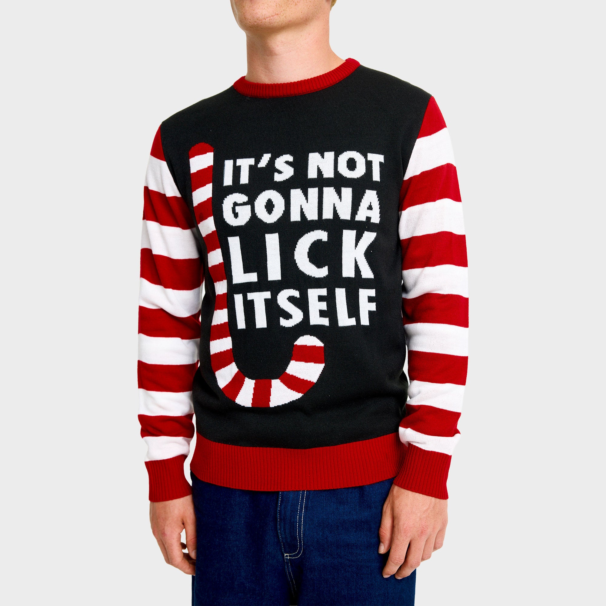 Candy cane julesweater - Herre